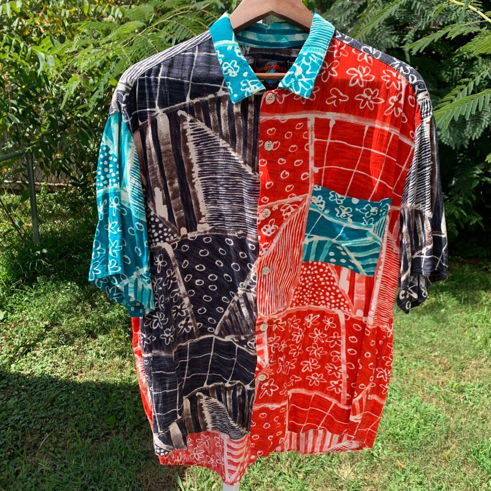 Vintage Jams World 30th Anniversary Collector Edition XL Patchwork Hawaii Shirt